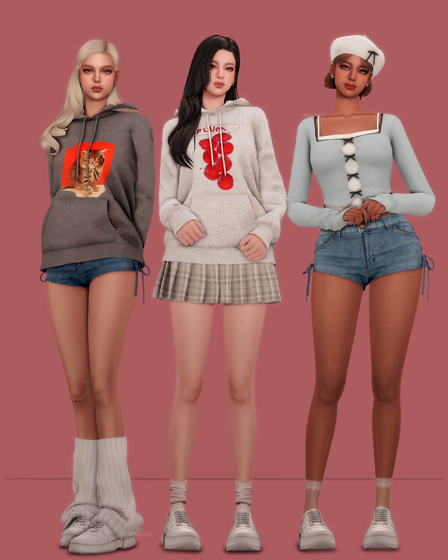 Галерея мода Сет одежды Sweet Kitsch & Cozy Pack #1